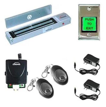 Electromagnetic locking system with remote opener