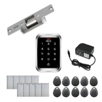 Electronic strike with keypad opener