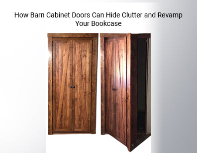 How Barn Cabinet Doors Can Hide Clutter and Revamp Your Bookcase