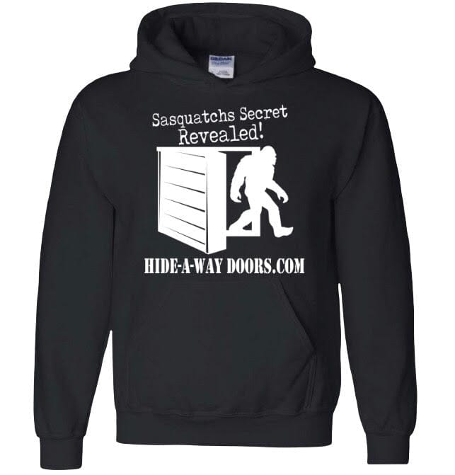 Sasquatch hidden door hoodie from Hide-A-Way Doors