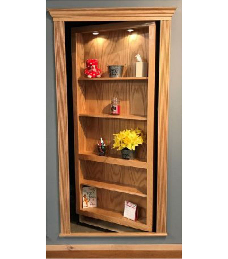 Light Stained Alpha Concealment Hidden Door