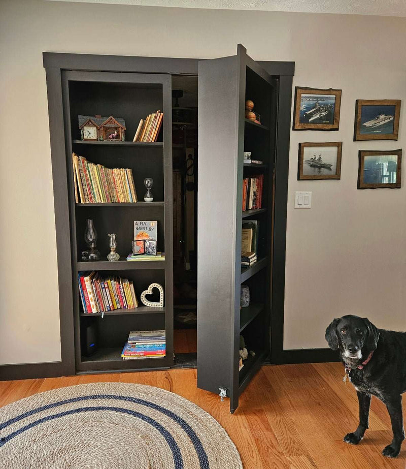 Hidden Double Bookcase Door