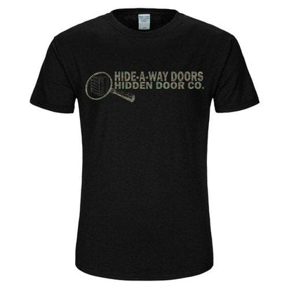 Hidden door t-shirt black with cammo text