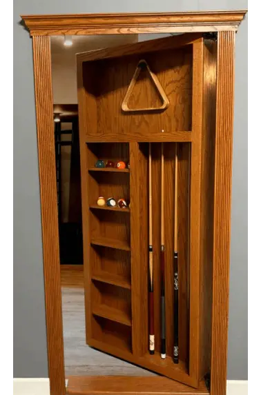 Hidden Pool Cue Door - Real Wood by Hide-A-Way Doors