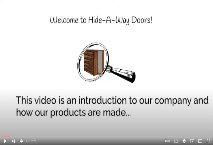 Hide-A-Way Doors workshop and manufacturing team