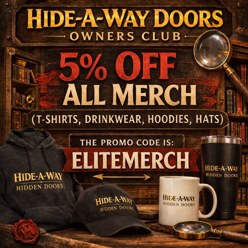Hide-A-ay Doors Owner's merch banner