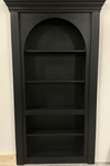 Pre-hung hidden archway door black color