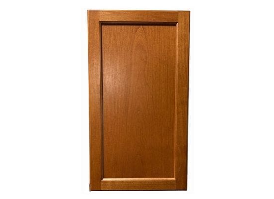 Flat panel cabinet doors on a hidden bookcase