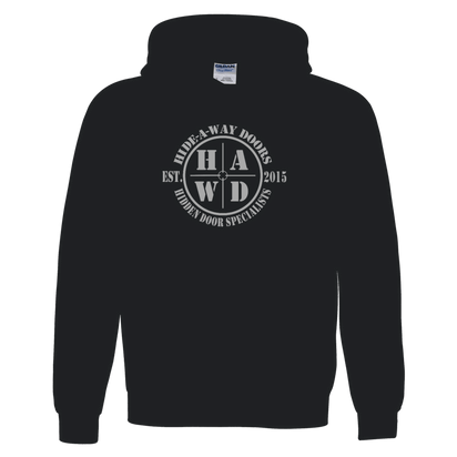 100% cotton hidden door hoodie black