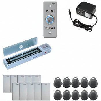 300 lb. magnetic locking system with thumbprint reader