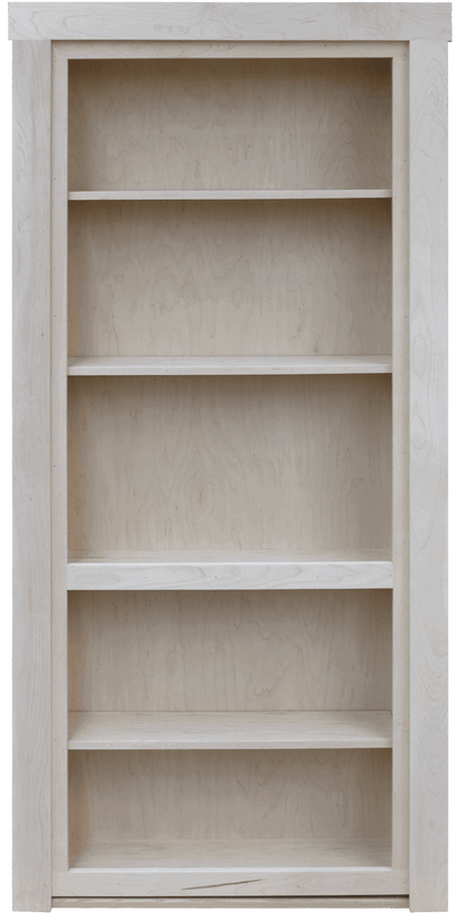 Ready to ship 32" x 80" In swing Left Unfinished Standard Maple Bookcase Door