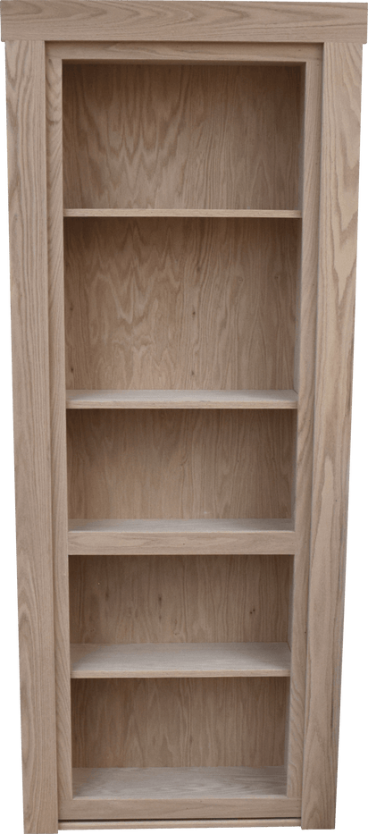 Ready to ship 30" x 80" Inswing Right Unfinished Standard Bookcase Door