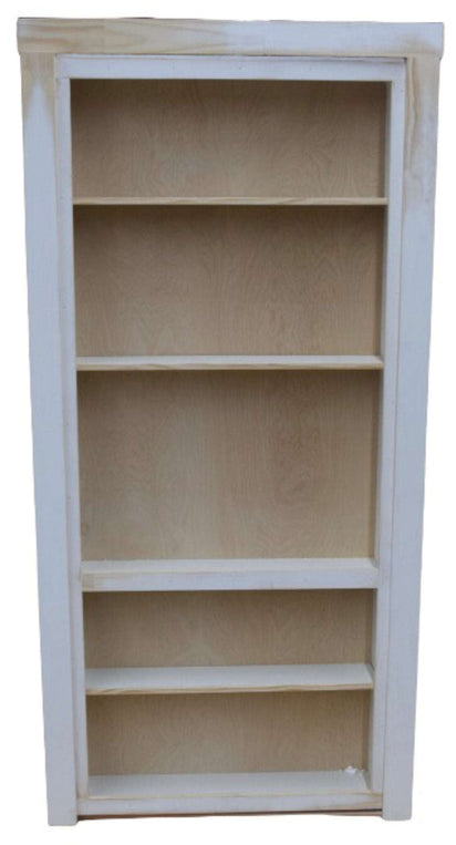 Ready to ship 30" x 80" Out swing Left Unfinished Standard Bookcase Door