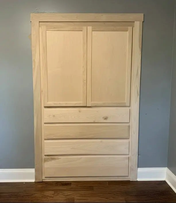 Hidden Door bedroom organizer unfinished