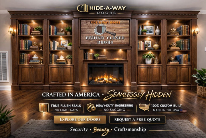 Hide-A-Way Doors hidden door system hero image