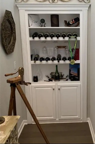 Wine glass hidden door