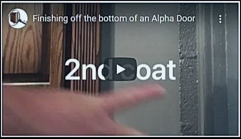 Finishing the bottom of an Alpha Hidden Door video