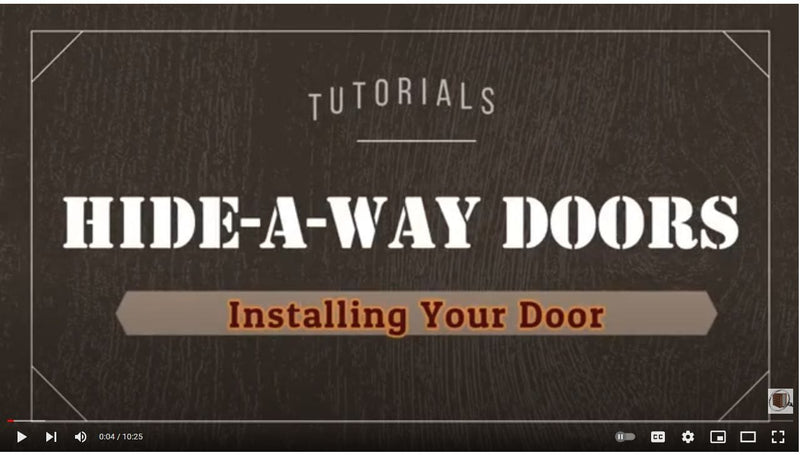 Out-swing Double Hidden Door installation video