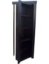 Hide-A-Way-Doors black hidden bookcase door with shelves and sturdy frame for secret room access