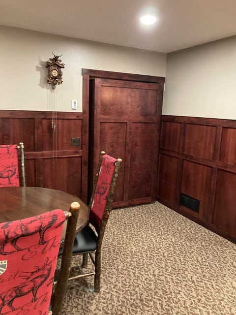 hidden door back panel