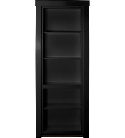 Hidden Door Ready to Ship 36" x 80" Out Swing Left Painted Satin Black - Hide-A-Way-Doors