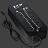 Black Eton power strip with multiple outlets and cord for hidden door battery backup system