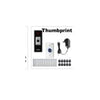 Electronic strike controllers for hidden doors with thumbprint scanner and access keypad kit