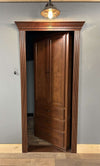 Hide-A-Way-Doors hidden bedroom organizer door with wooden finish and built-in storage drawers