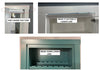 Comparison of hidden door top seal for out-swing doors showing different installation views