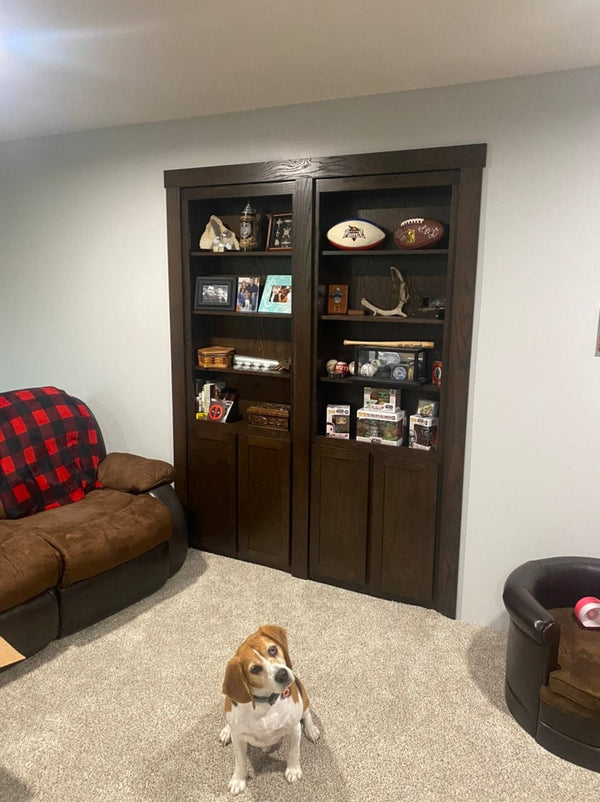 French bookcase door