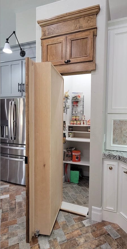 hidden pantry door