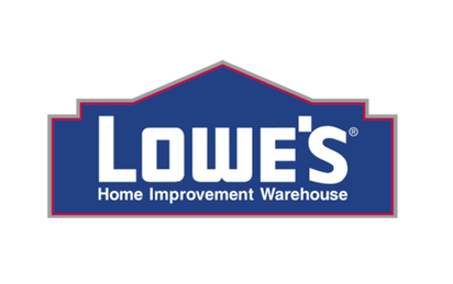 Lowe's Home Improvement Warehouse logo on black background