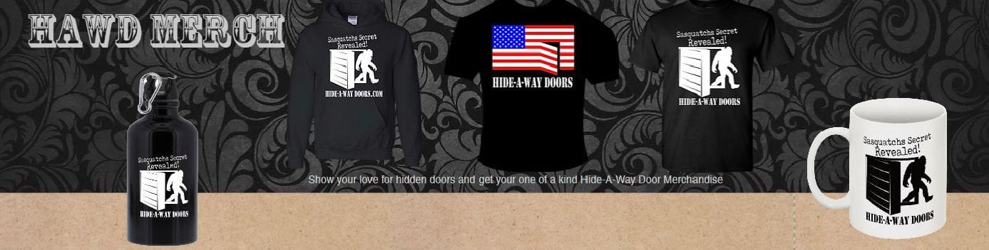 Official Hide-A-Way Doors merchandise