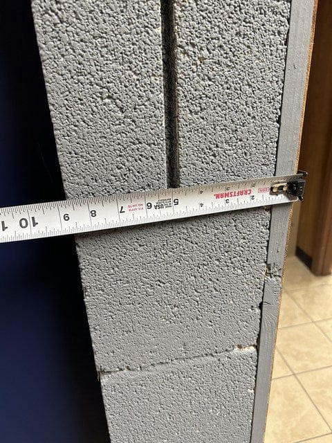 Hidden bookcase door jamb depth and deep wall clearance