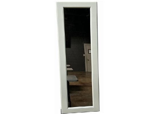 Mirror cabinet doors on a hidden bookcase