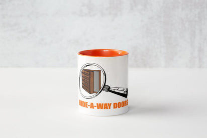 product Hide-A-Way Doors coffee cup in orange trim