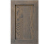 Hide-A-Way Doors hidden door featuring real wood cabinet doors with natural wood grain and dark finish