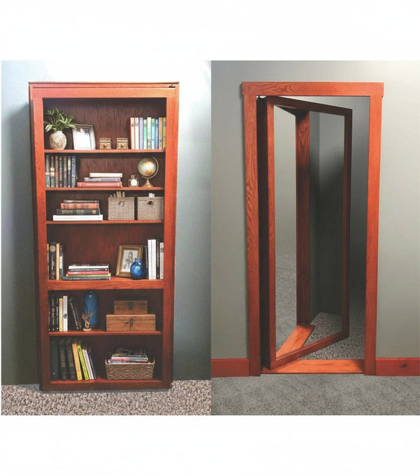 Hidden door reverse with mirror