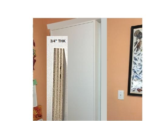 Upgraded three-quarter-inch bookcase backing
