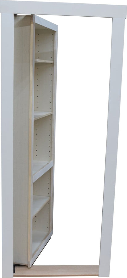 28" x 80" Paint Grade Hidden Bookcase Door Unfinished Inswing Left - Hide-A-Way-Doors