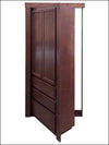 Hide-A-Way-Doors wooden hidden bedroom organizer door with built-in storage drawers