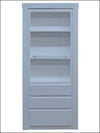 White hidden bedroom organizer door by Hide-A-Way-Doors with shelves and drawers for storage