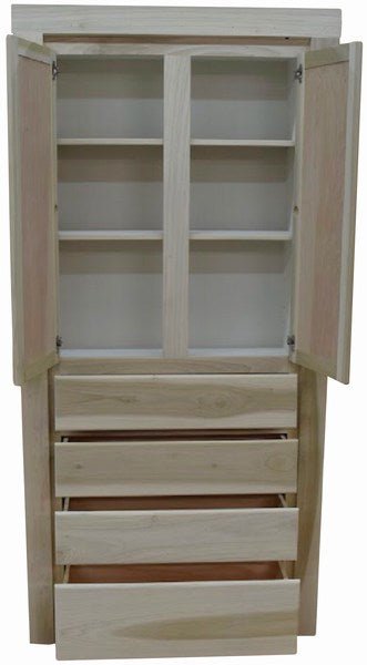 Hide-A-Way-Doors wooden hidden door bedroom organizer with shelves and drawers for storage
