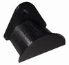 Black plastic component for a hidden pool cue rack door by Hide-A-Way-Doors