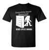 Black Sasquatch secret t-shirt with white graphic of Bigfoot behind a hidden door from Hide-A-Way Doors